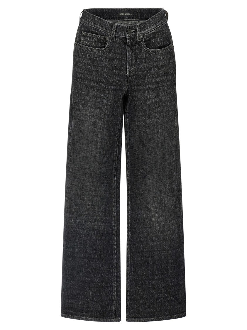 Balenciaga Wide Flared Denim Jeans