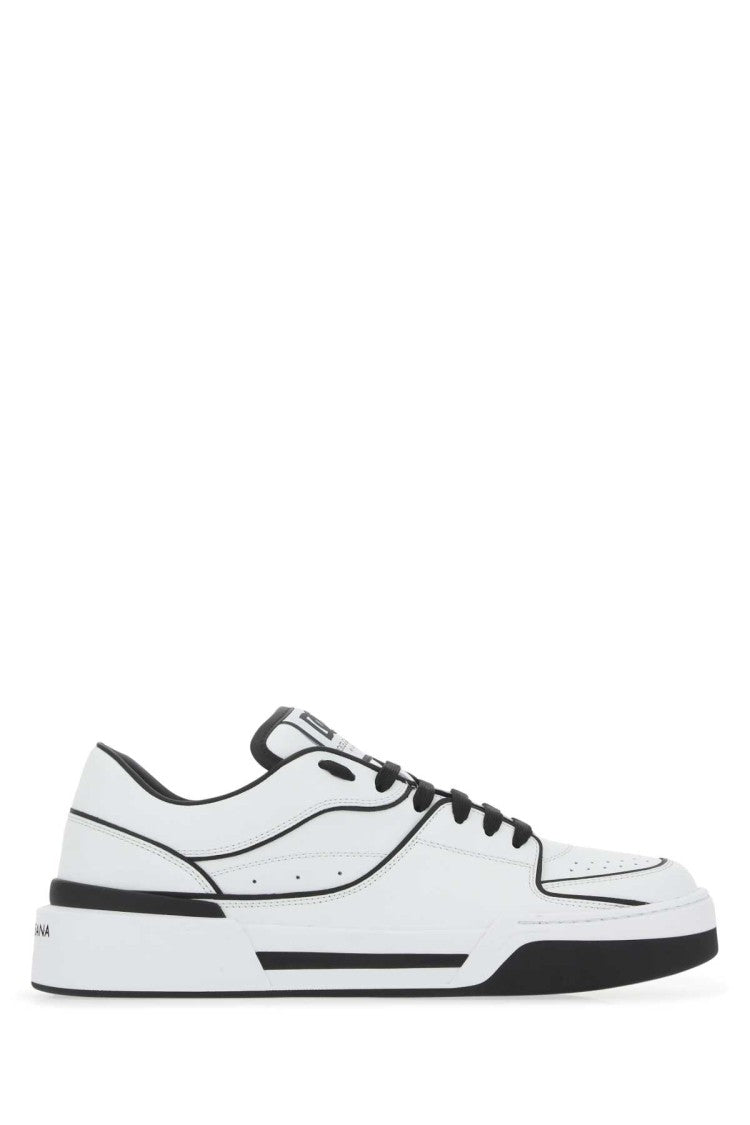 Dolce & Gabbana Two-Tone Leather New Roma Sneakers