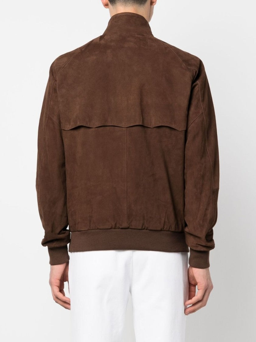 Baracuta Chocolate Brown Suede G9 Bomber Jacket