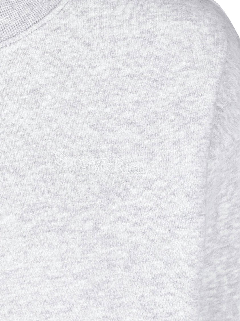 Sporty And Rich Grey Cotton-Blend Sweatshirt