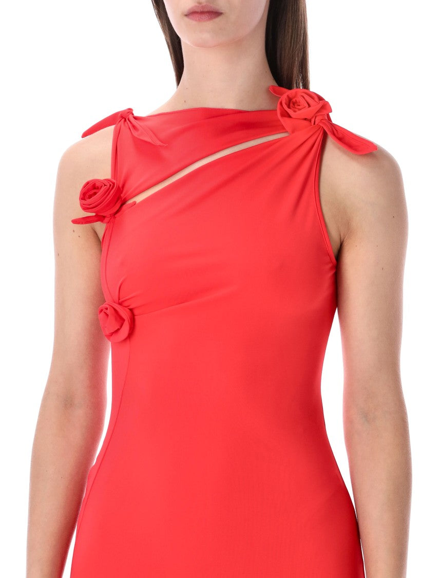 Coperni Asymmetric Flower Gown