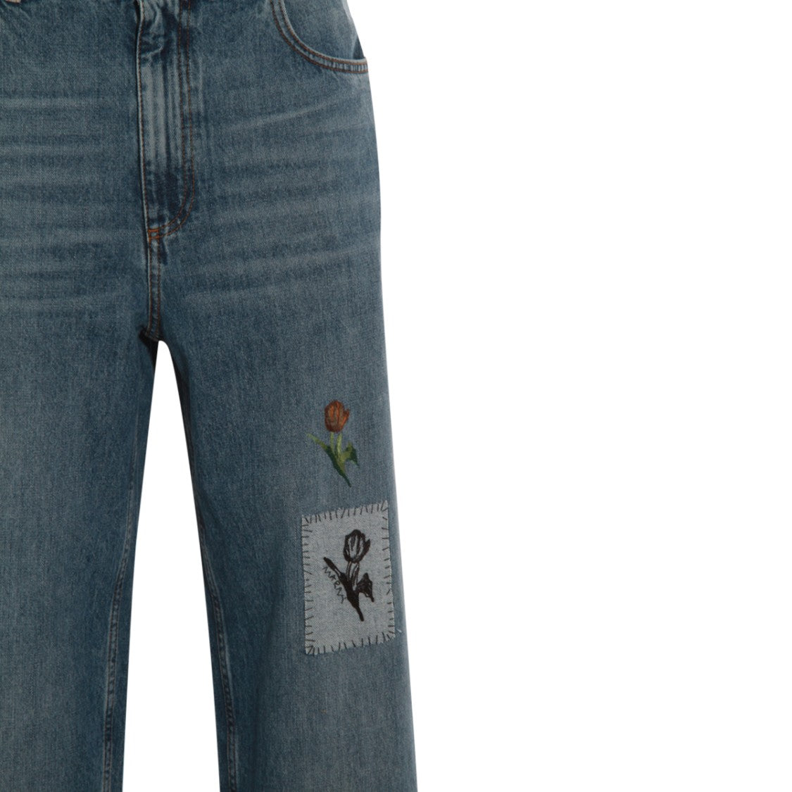 Marni Blue Cotton Jeans