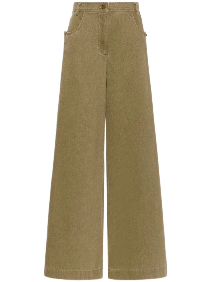 Max Mara High-Waisted Mxmalamaro Wide-Leg Pants