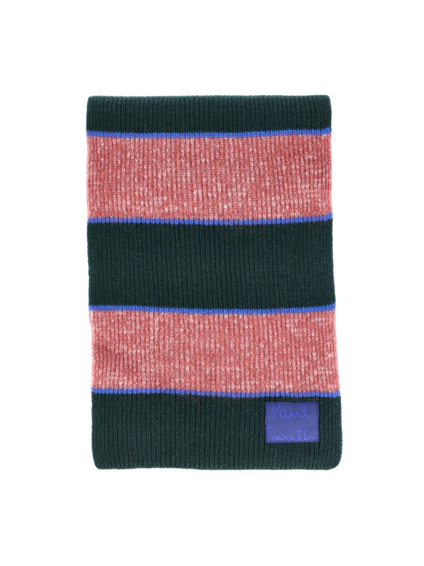 Paul Smith Multicolor Striped Mohair-Blend Scarf