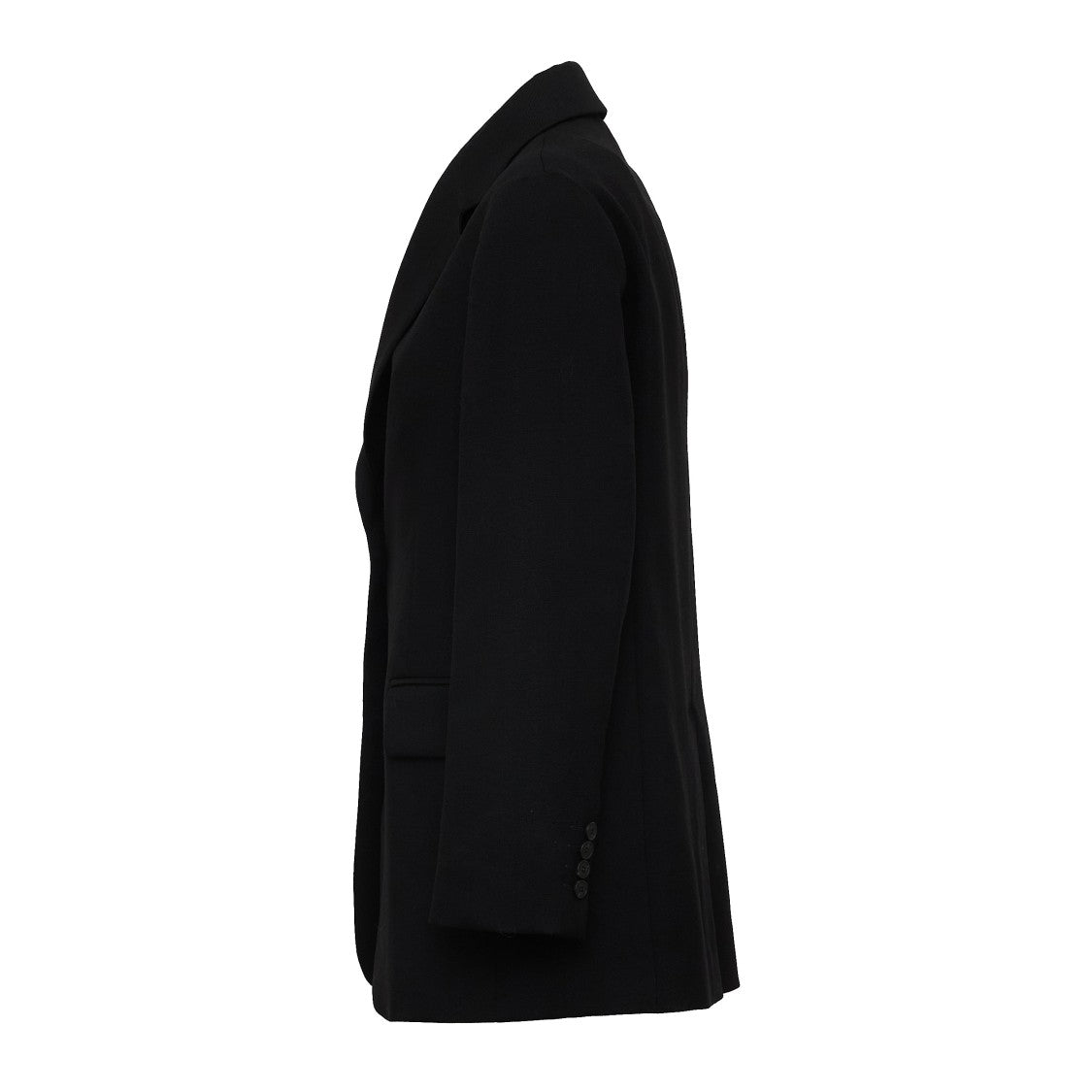 Max Mara Asta Single-Button Natural Stretch Wool Blazer