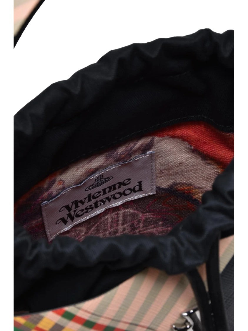 Vivienne Westwood Multicolor Polyurethane Plaid Bucket Bag