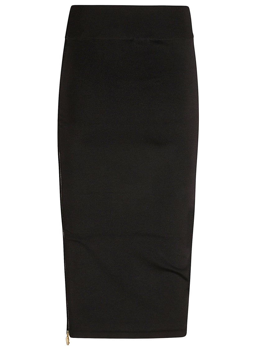 Patou Fitted Black Skirt