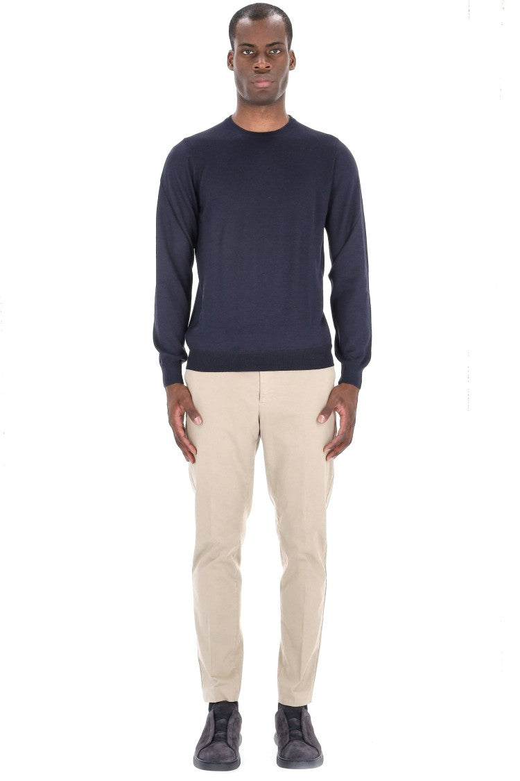 Barba Cashmere And Silk Crewneck Sweater