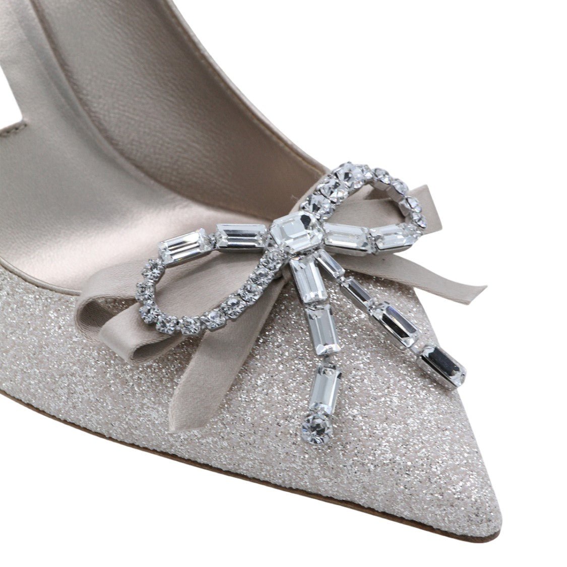 Jimmy Choo Glitter-Embellished High-Heeled Pumps