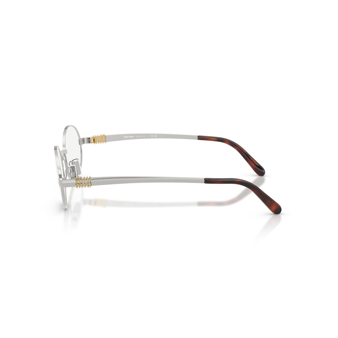 Miu Miu 0Mu 50Zv Oval Metal Sunglasses