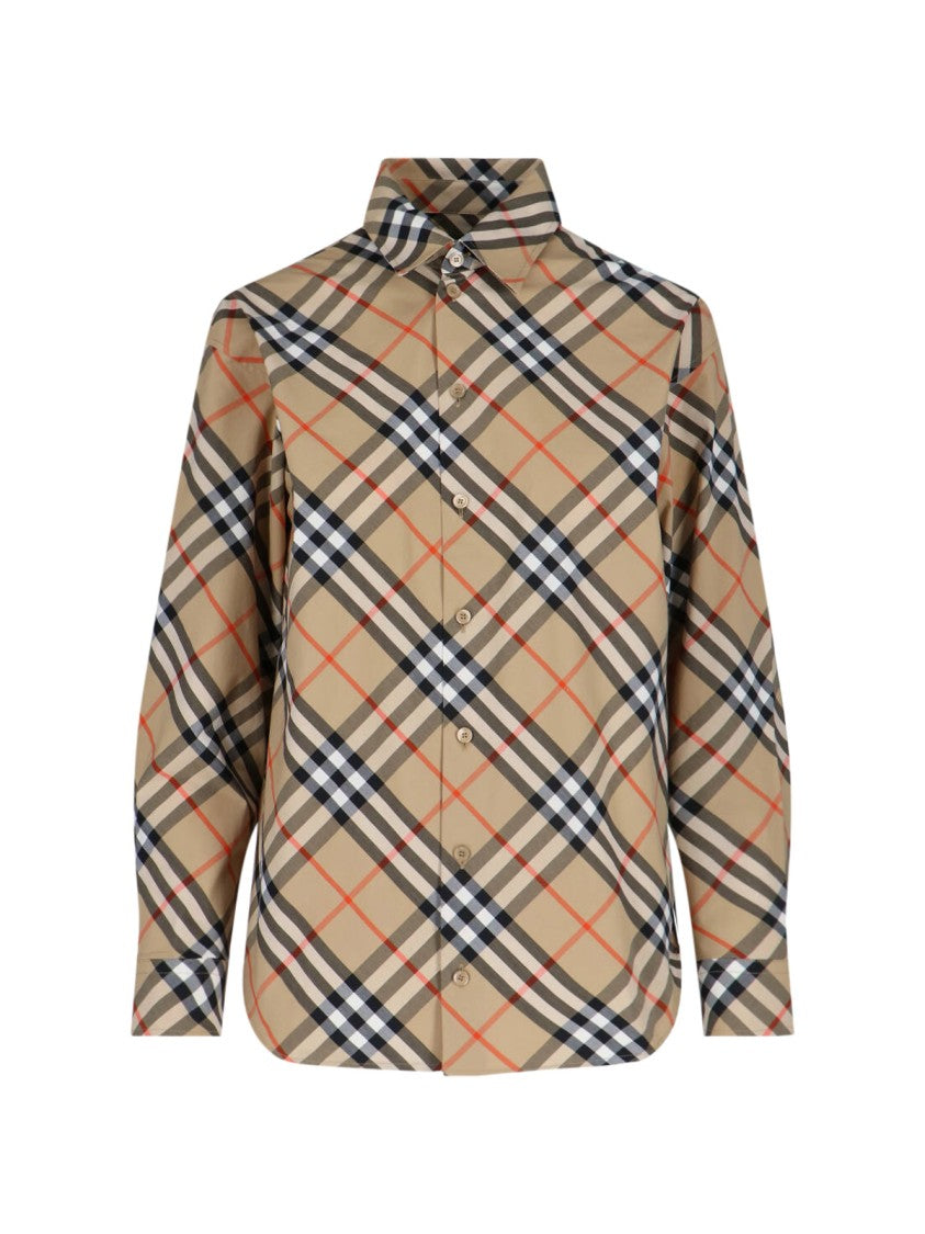 Burberry "Check" Shirt – Beige
