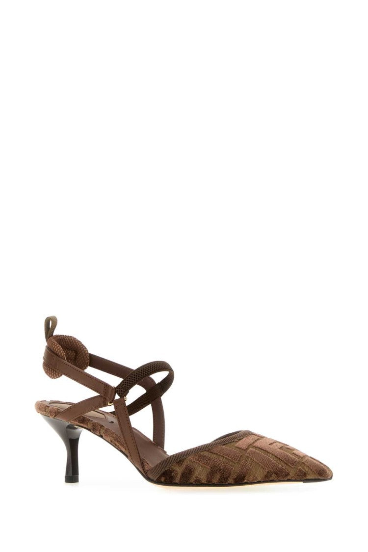 Fendi Embroidered Velvet And Jacquard Colibrì Pumps