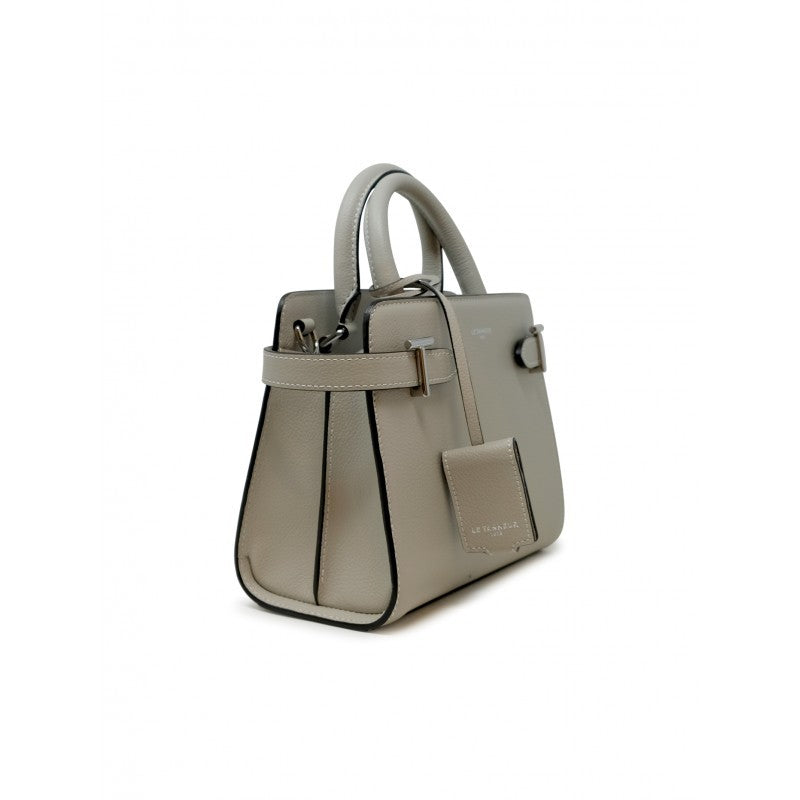 Le Tanneur Temi1606s11 Grey Leather Pm Casual Bag