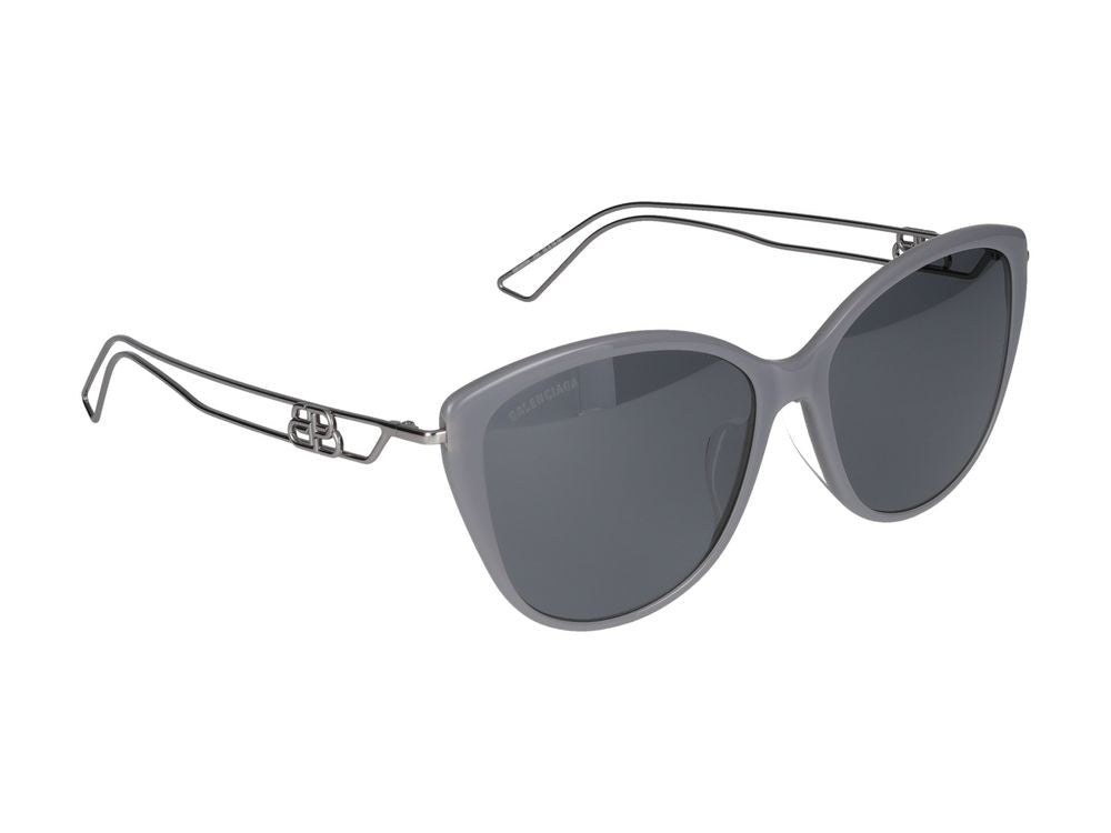 Balenciaga Sunglasses Balenciaga Bb0057sk 004 Grey Ruthenium Grey 55/16/140