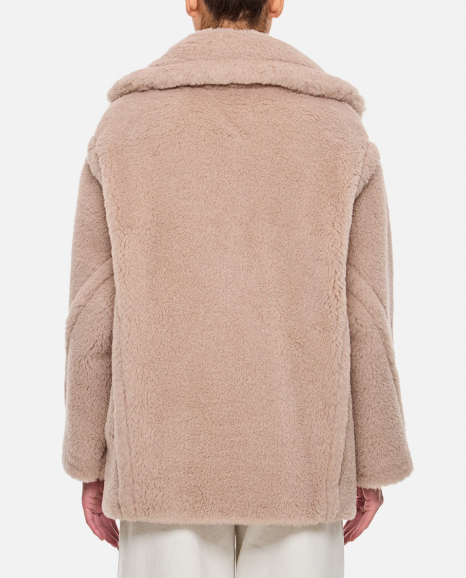Max Mara Beige Cuba Midi Teddy Coat