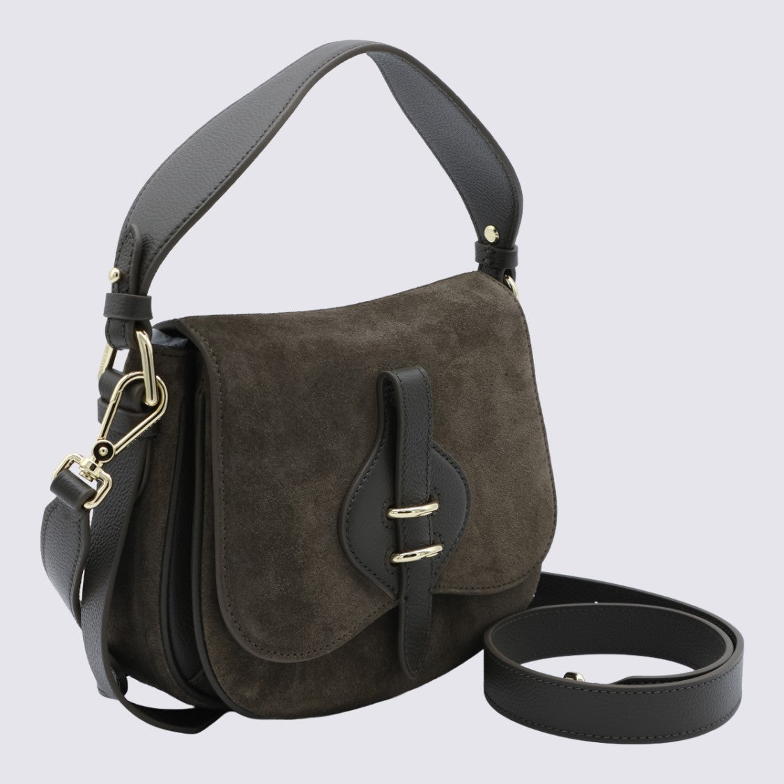 Coccinelle Structured Black Bag With Flap Closure