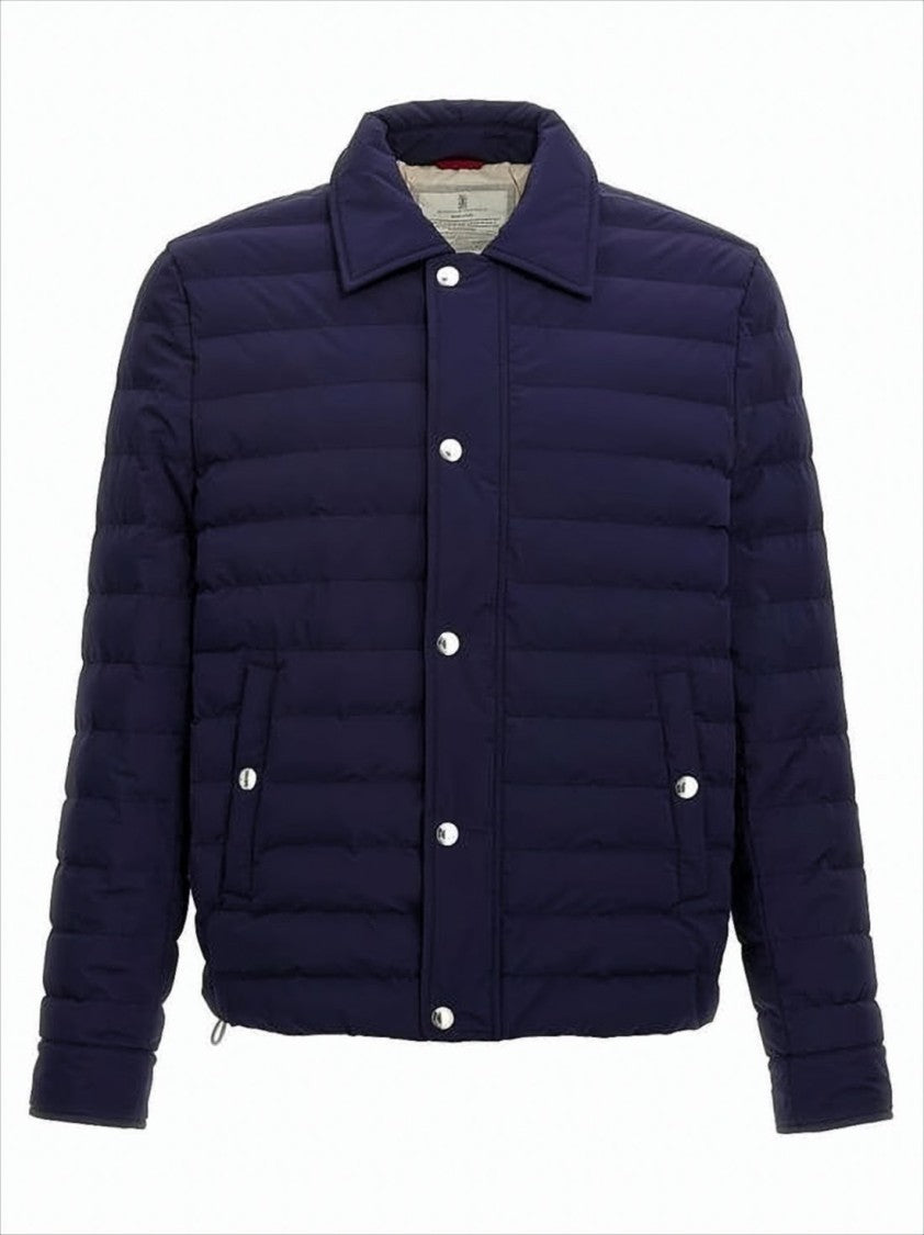 Brunello Cucinelli Quilted Padded Jacket With Classic Collar