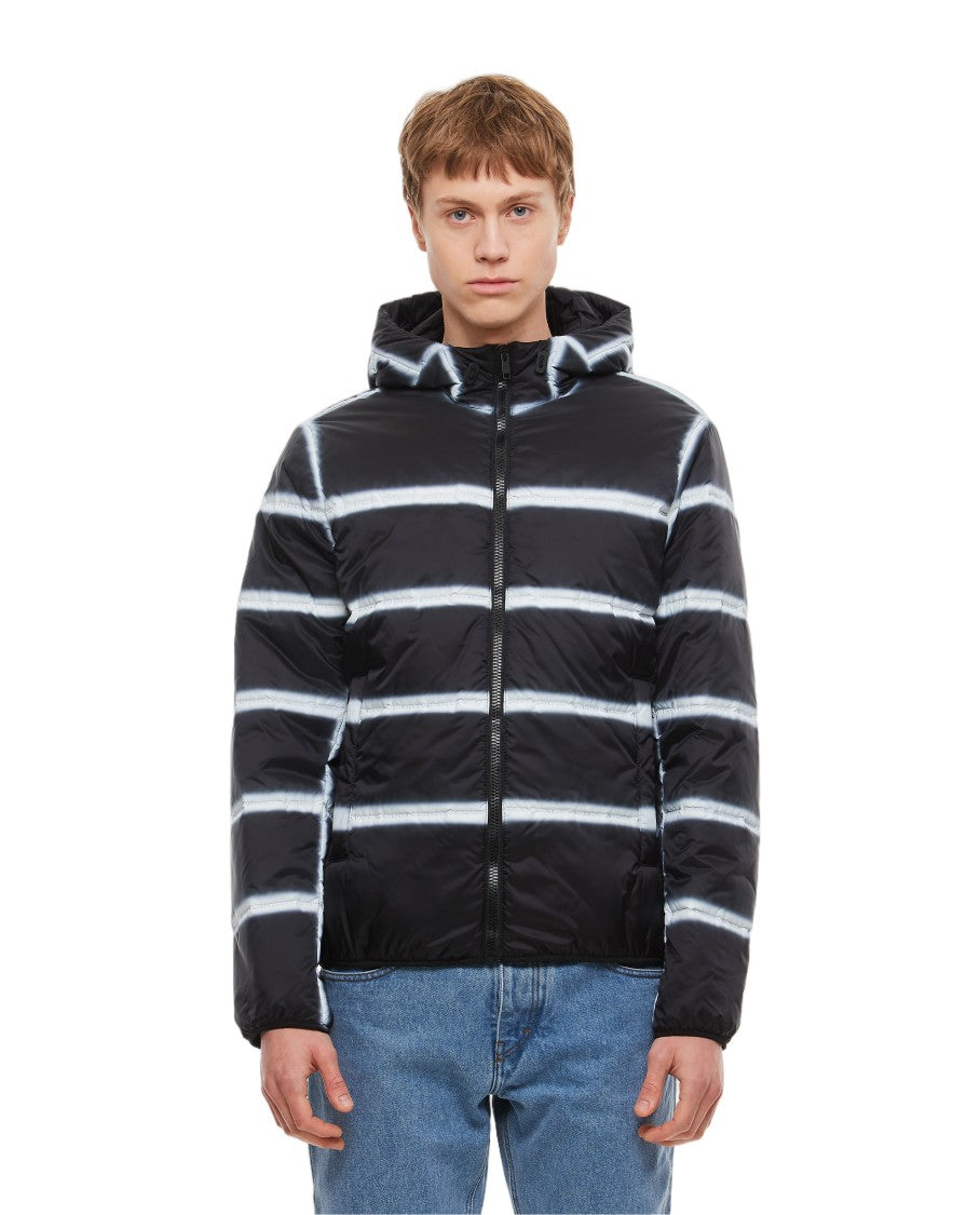 Givenchy Grid-Patterned Nylon Puffer Jacket With Front Zip