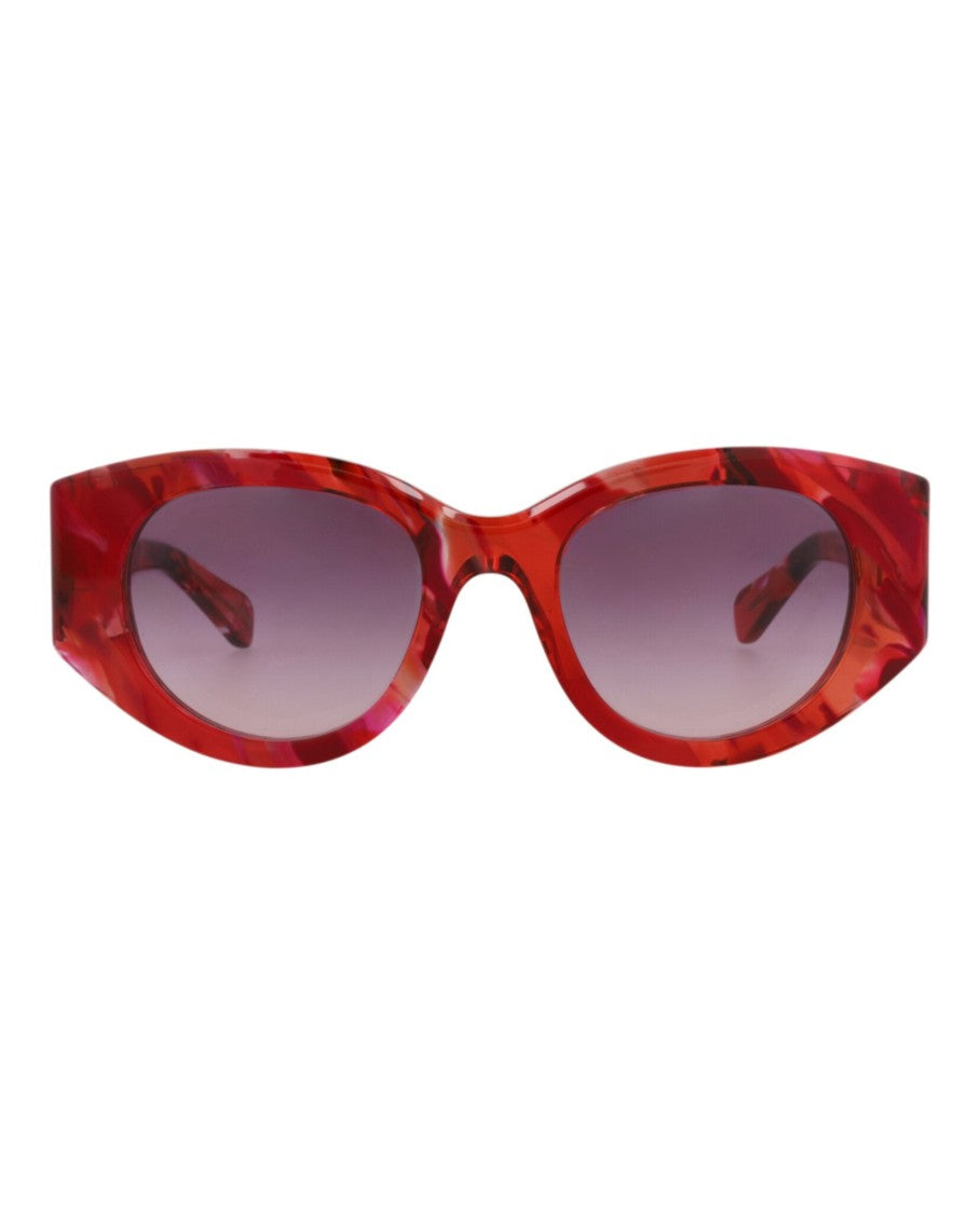 Chloé Round-Frame Recycled Acetate Sunglasses
