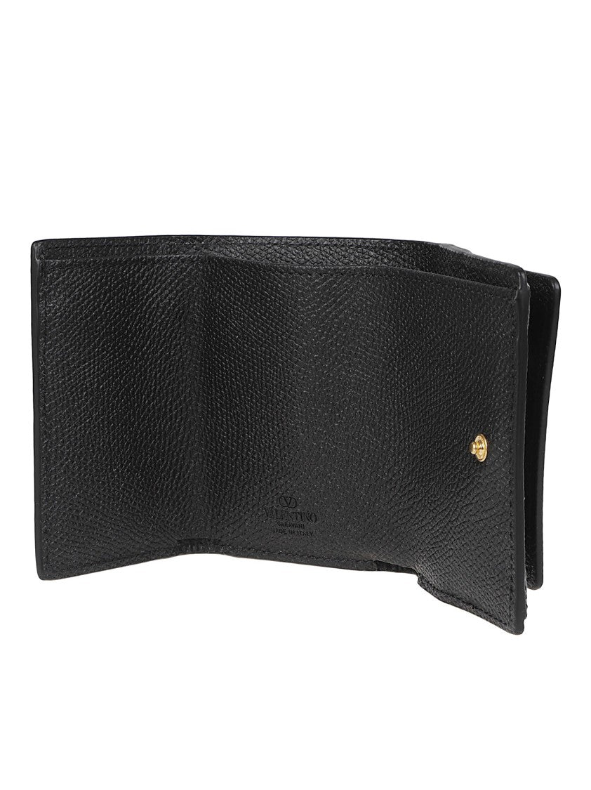 Valentino Garavani Textured Calf Leather Wallet
