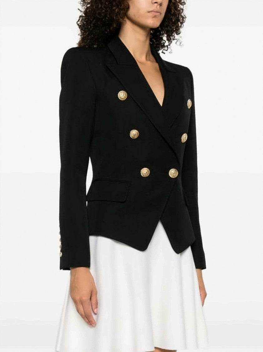Balmain Tailored Black Blazer With Structured Silhouette