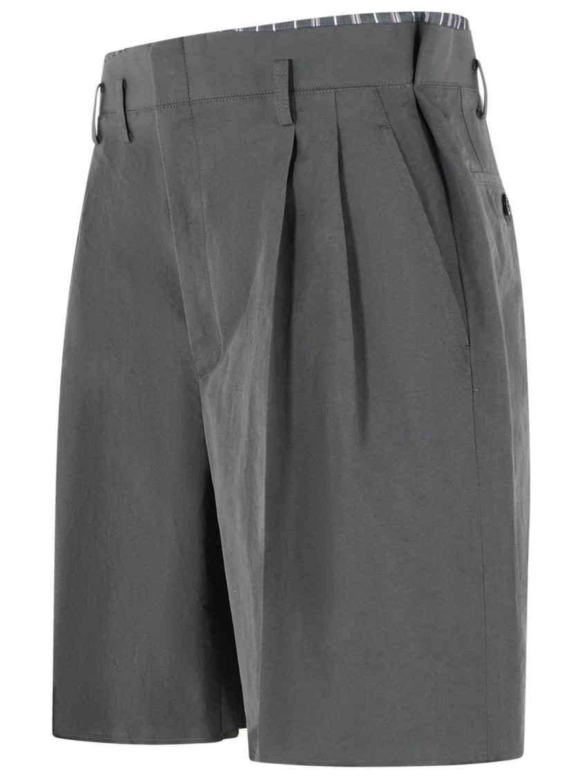 Maison Margiela Grey Cotton Blend Bermuda Shorts