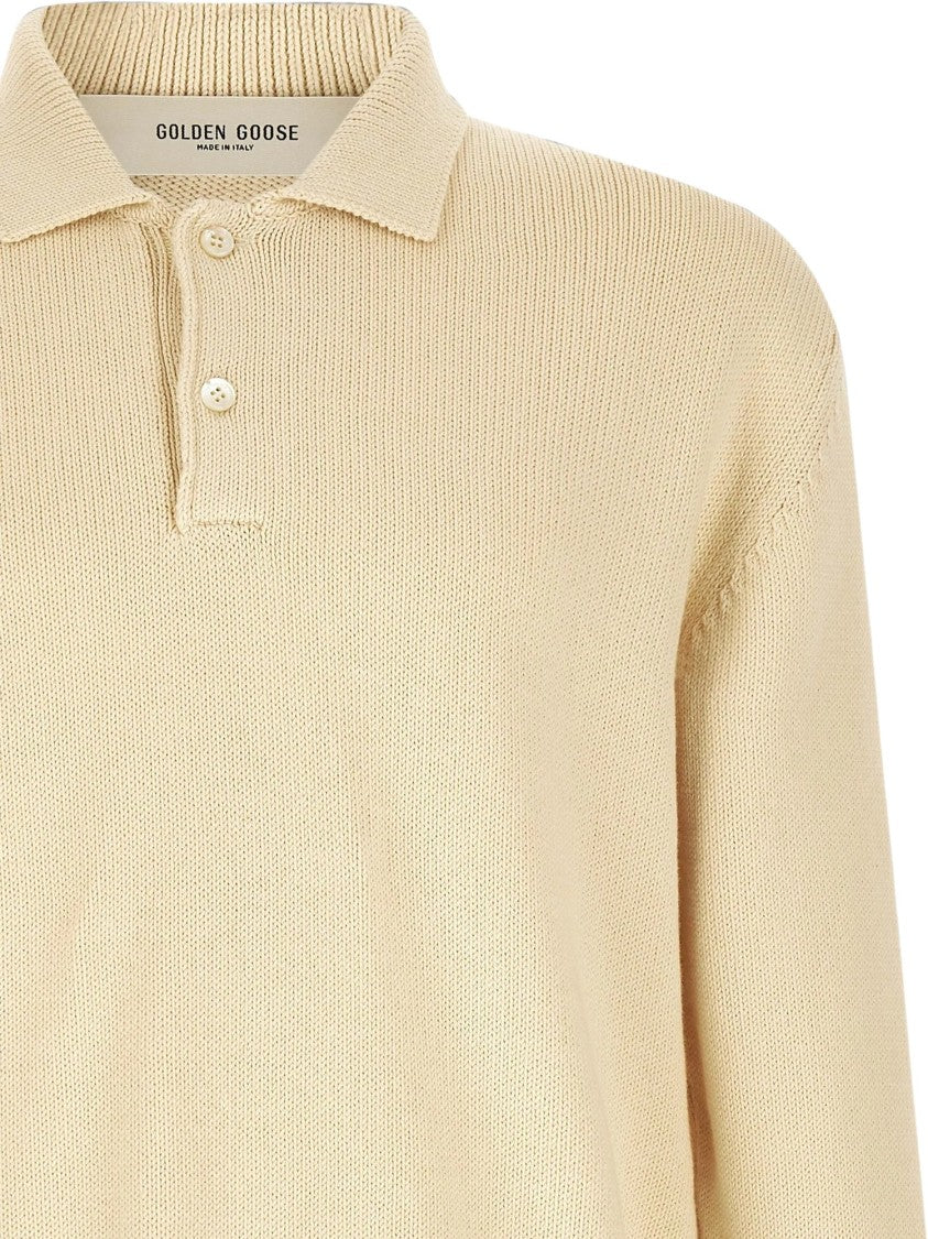 Golden Goose Journey Rindley Cotton-Blend Printed Knit Polo Shirt