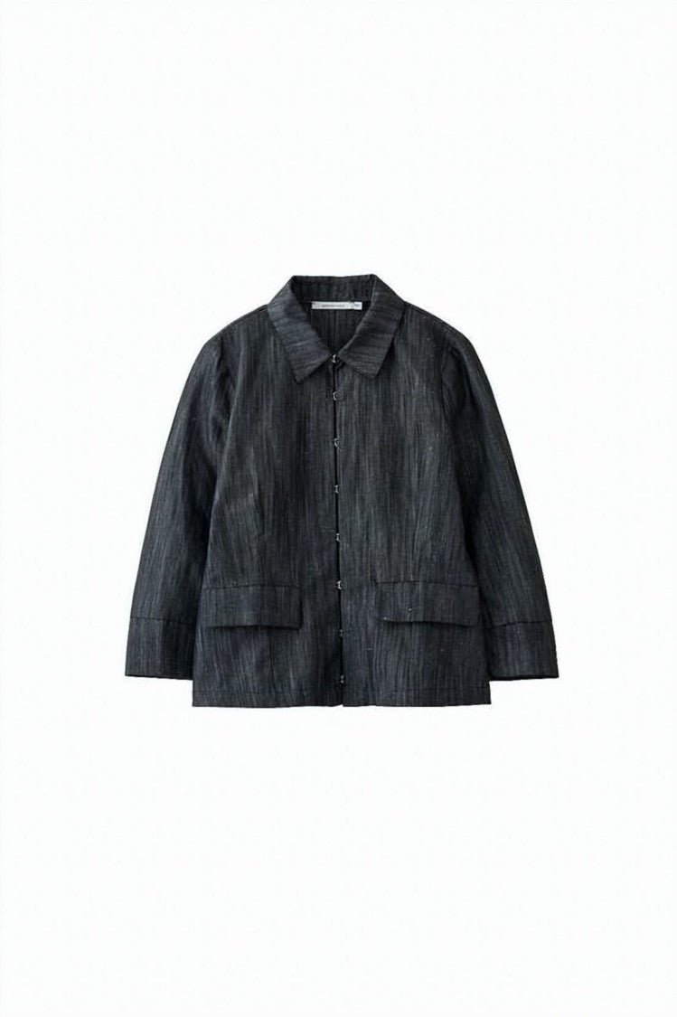 Paloma Wool Boxy Cropped Jacket With Textured Fabric
