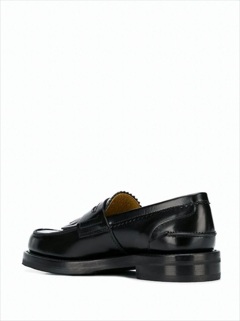 Our Legacy Polished Leather Loafers With Penny Strap
