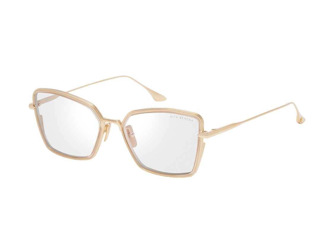 Dita Behcka Titanium Oversized Geometric Eyeglasses
