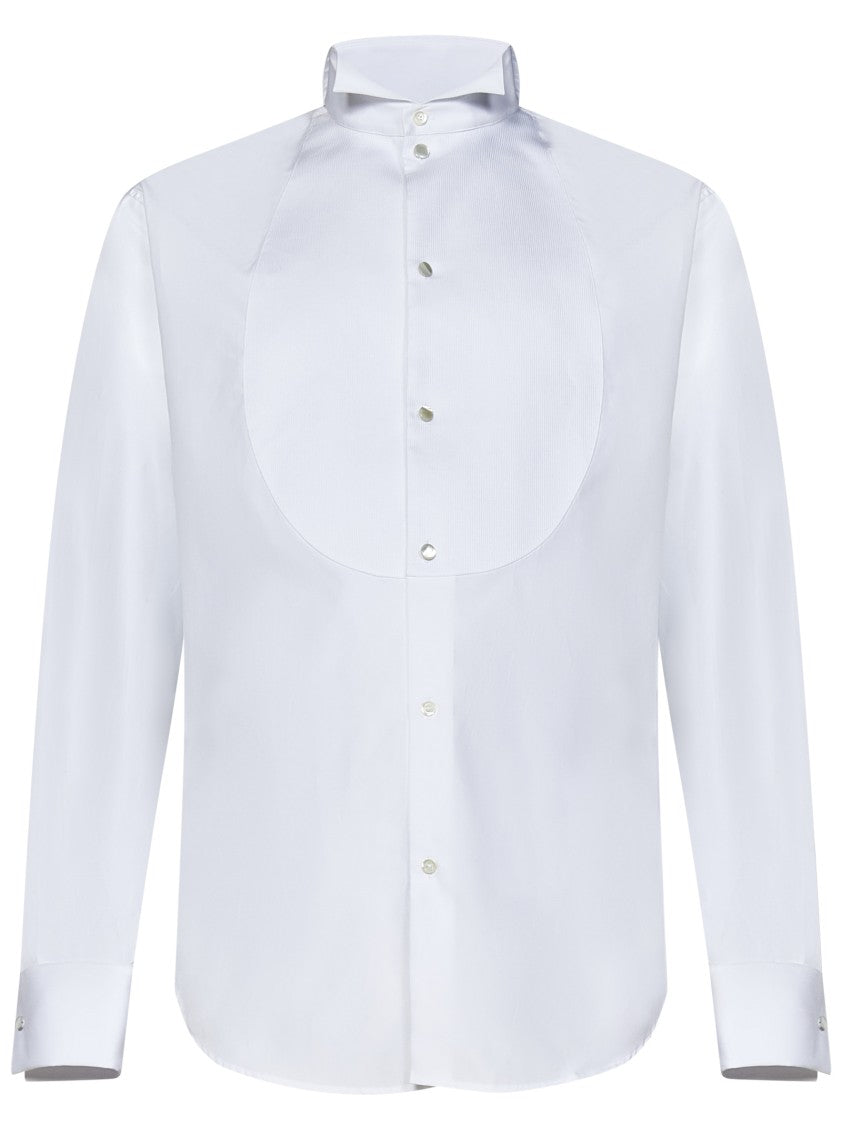 Emporio Armani Wing Collar Plastron Tuxedo Shirt