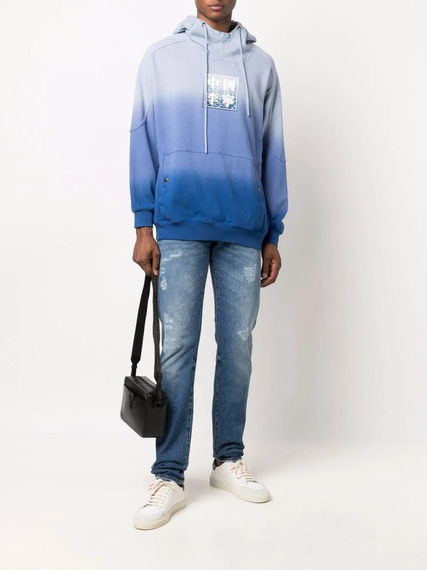 424 Blue Straight-Leg Denim Five-Pocket Jeans