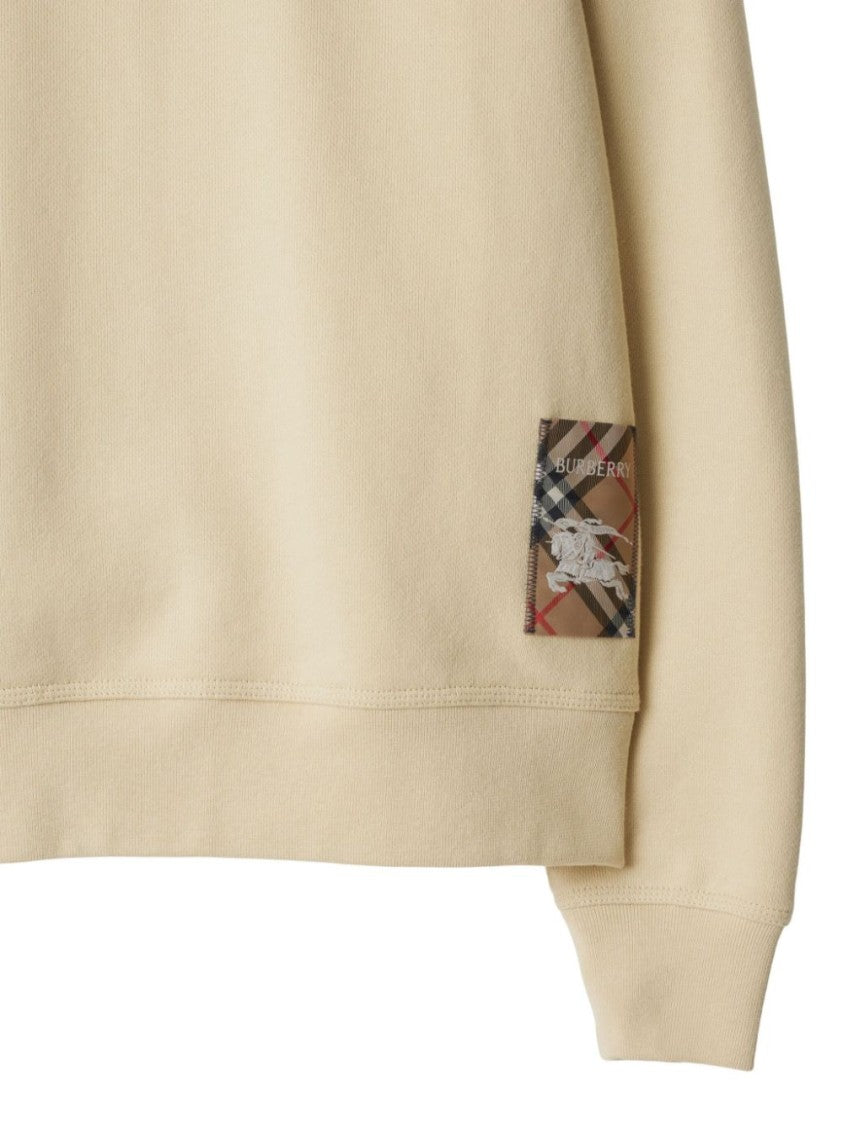 Burberry Classic Crew Neck Sweater With Subtle Logo Detail