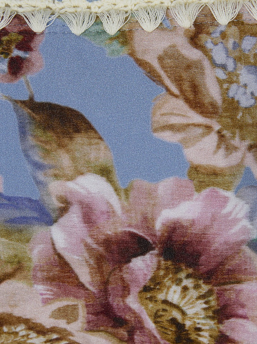 Zimmermann Low-Waisted Floral Chambray Briefs