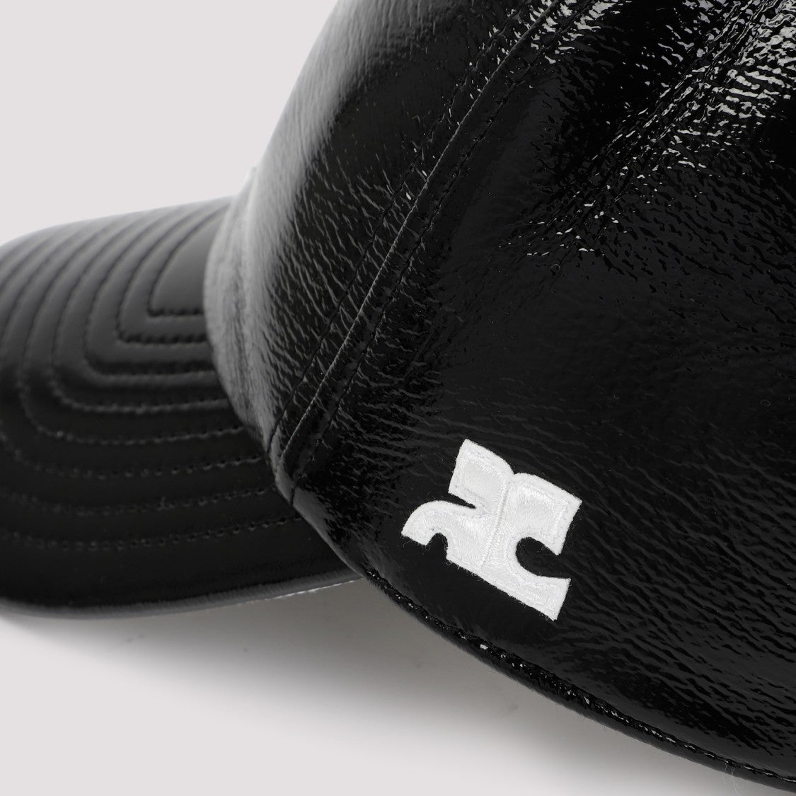 Courrèges Black Signature Vinyl Cap