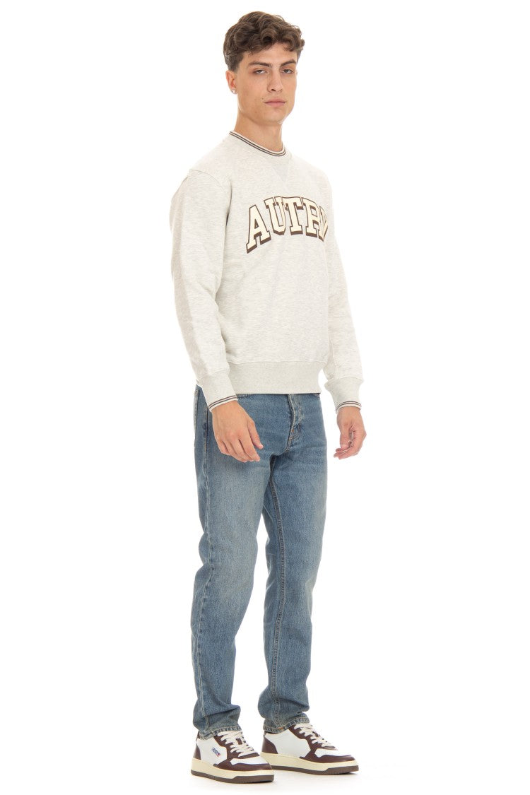 Autry Cotton Crewneck Sweatshirt With Logo