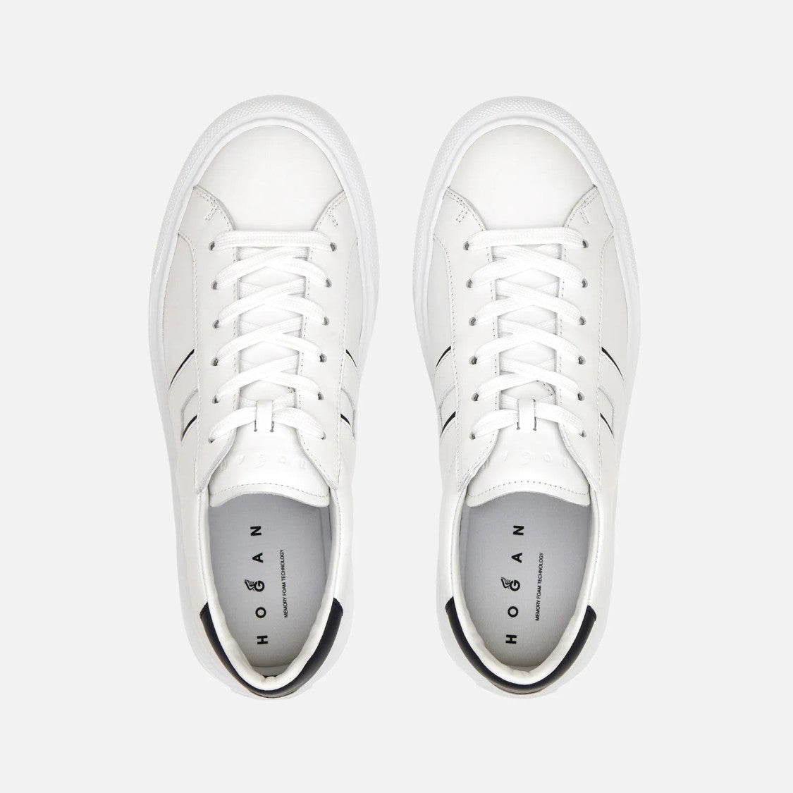Hogan Refined Lace-Up Shoes With Distinctive 'H' Detail