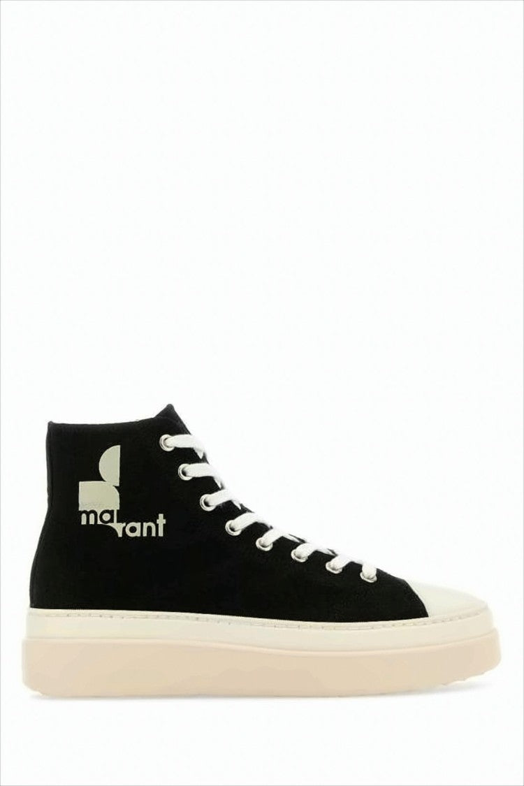 Isabel Marant High-Top Sneakers With Bold Logo And Creamy Sole