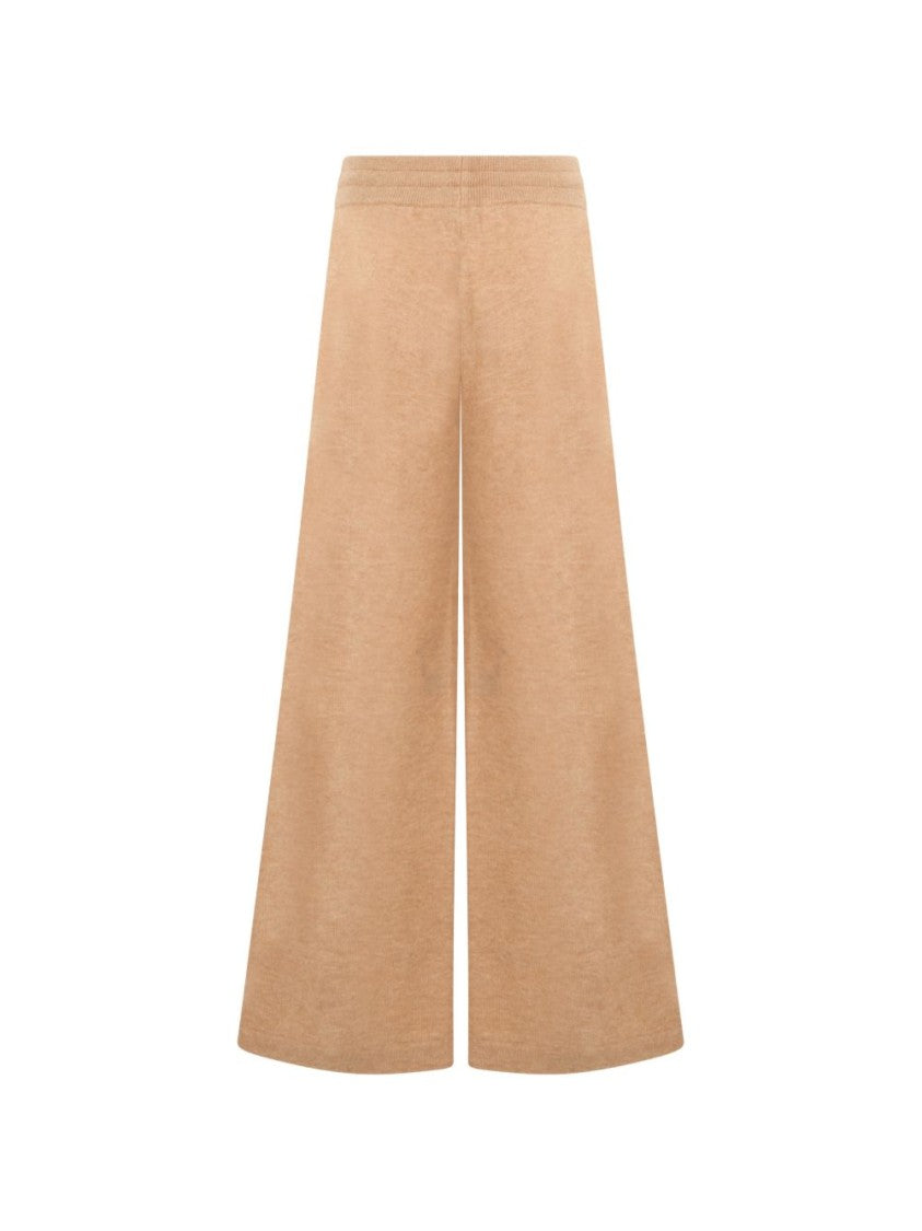 Autry Cropped Wool Cashmere Wide-Leg Pants