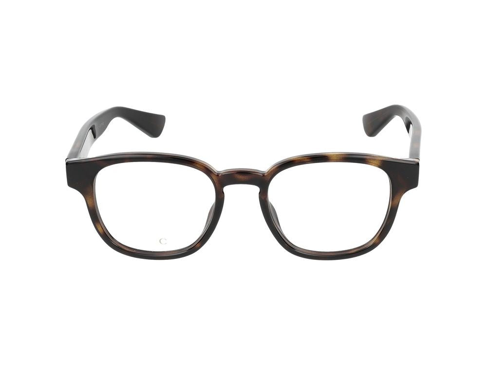 Gucci Havana Square-Shaped Eyeglasses