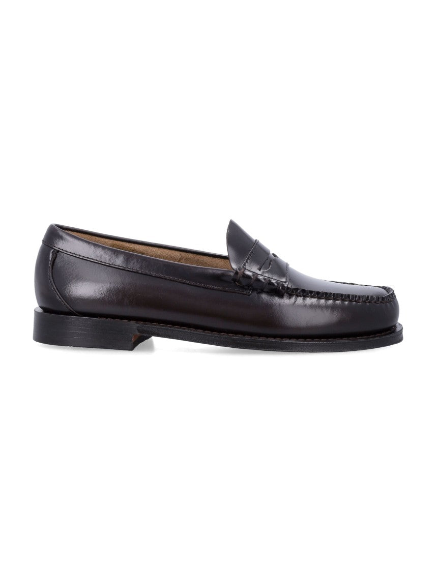 G.H. Bass Polished Leather Penny Loafers With Cushioning And Reinforced Welt