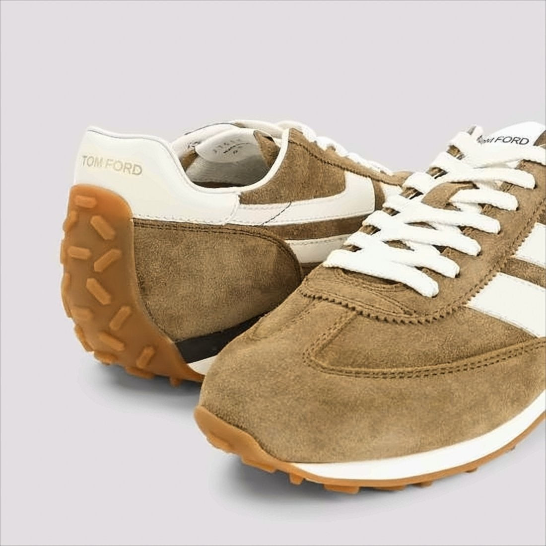 Tom Ford Suede Sneakers With Leather Accents