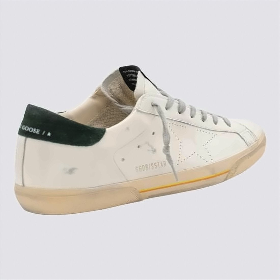 Golden Goose Low-Top White Leather Sneakers With Distressed Finish