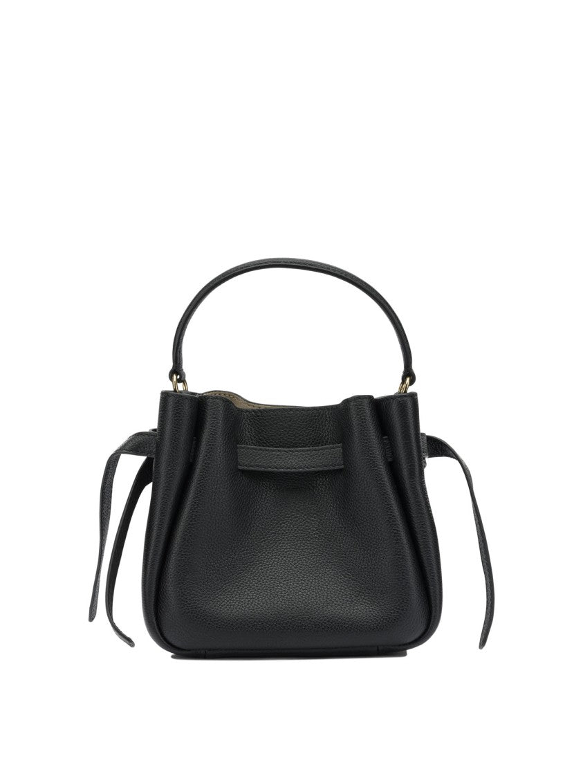Tory Burch Textured Leather Crossbody Bag With Structured Silhouette And Gold-Tone Detailing