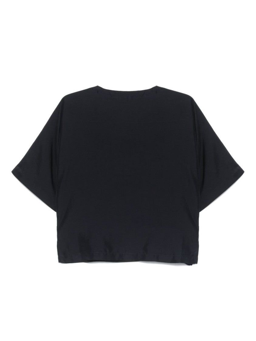 Barena Blue Seamless Top With Relaxed Fit