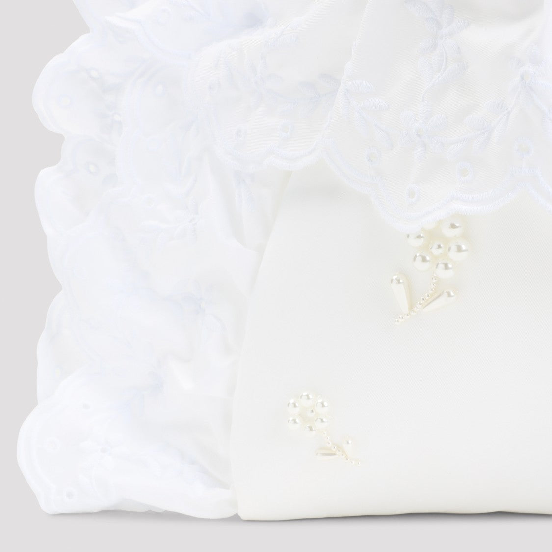Simone Rocha Clutch Bag With Ruffled Edges