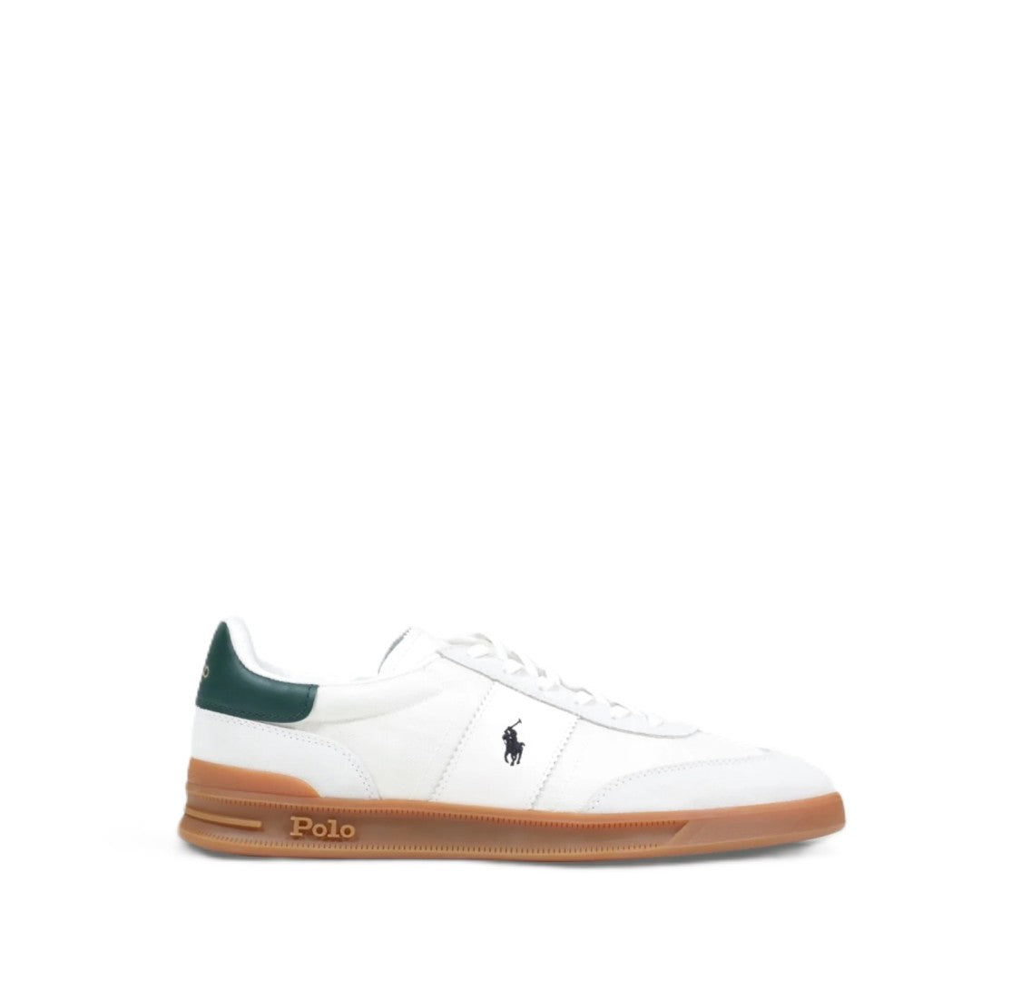 Polo Ralph Lauren Low-Top Sneakers With Dark Green Accents