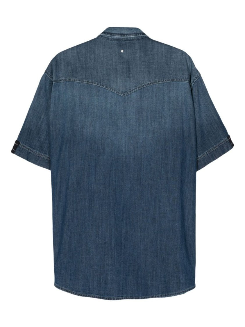 Lorena Antoniazzi Short-Sleeve Denim Shirt