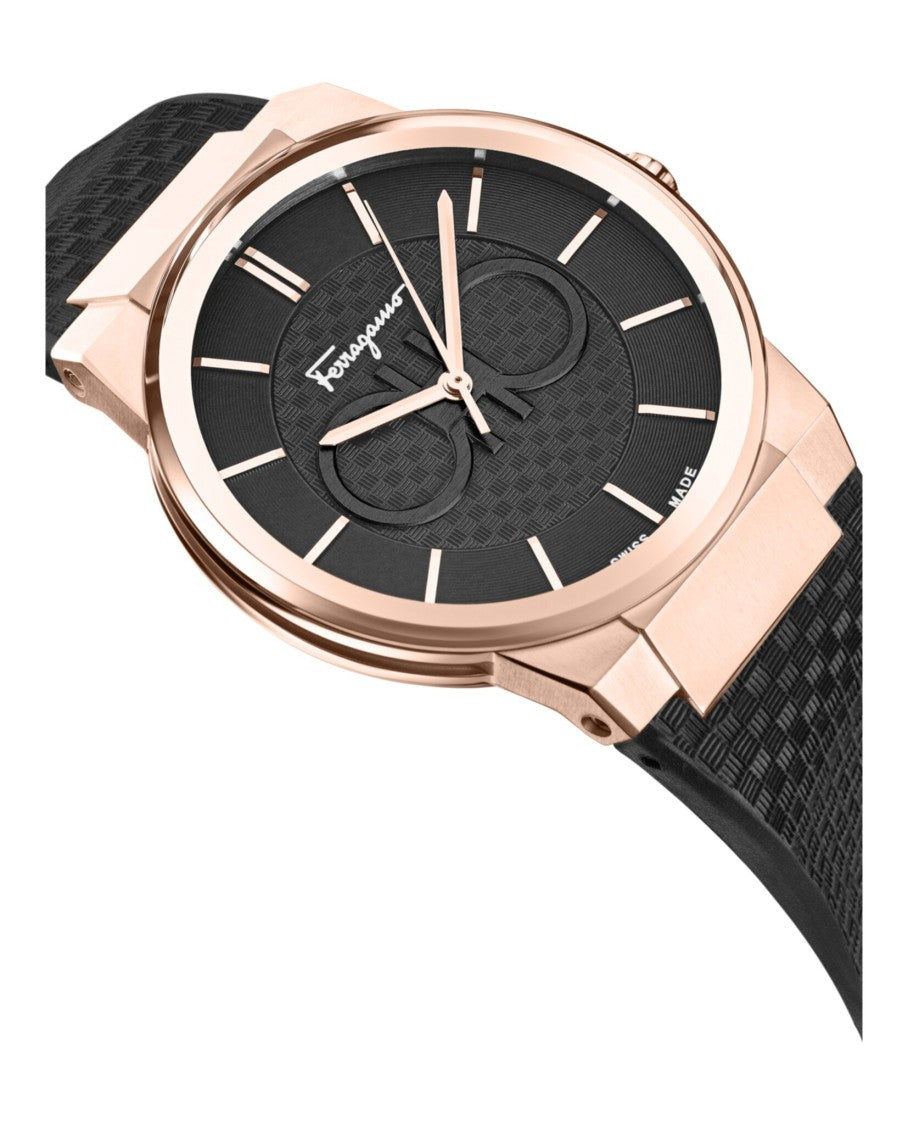 Ferragamo Sapphire Silicone Watch