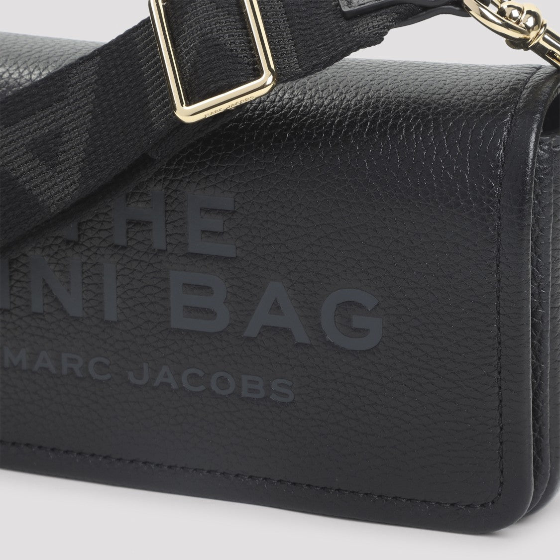 Marc Jacobs Black Leather Crossbody Bag With Adjustable Strap